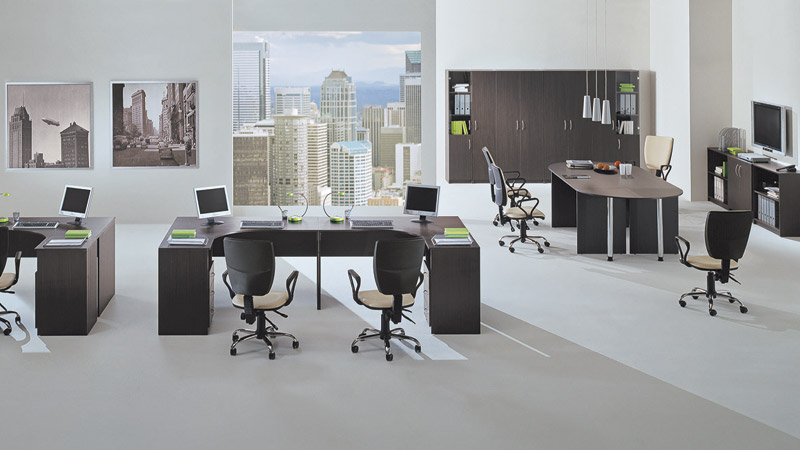 Офисная мебель Симпл является лидером среди недорогой мебели для персонала